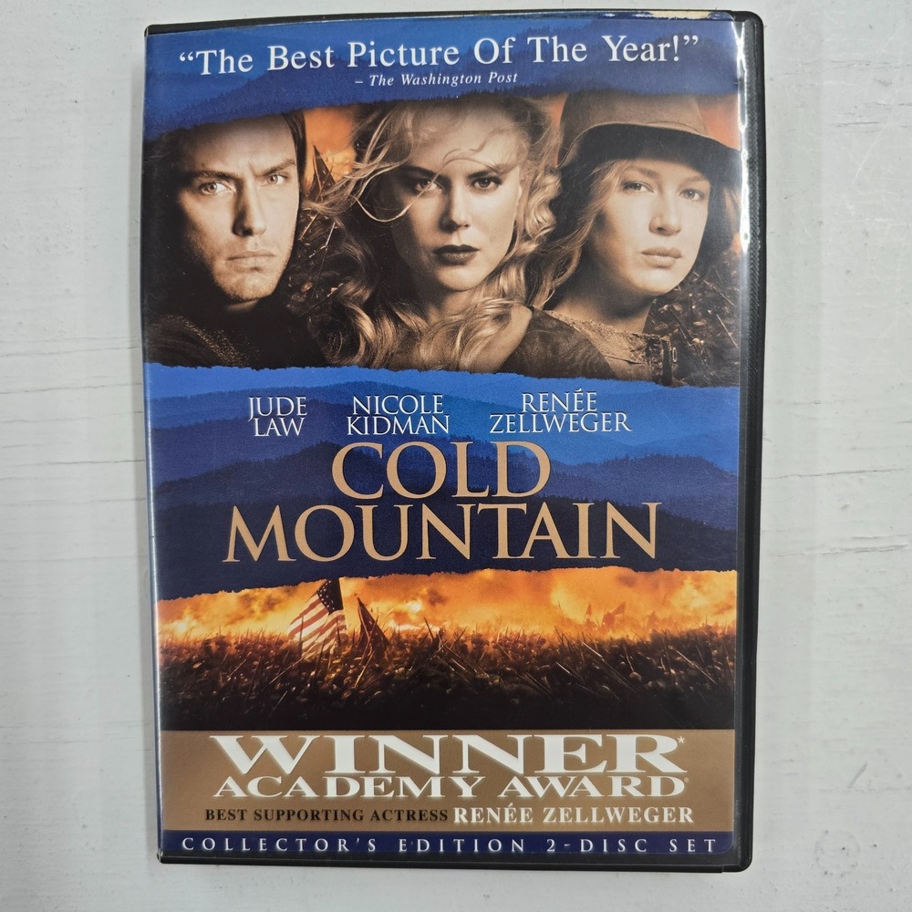 Cold Mountain (DVD, 2003) Civil War Drama, Rated R, Nicole Kidman, Jude Law